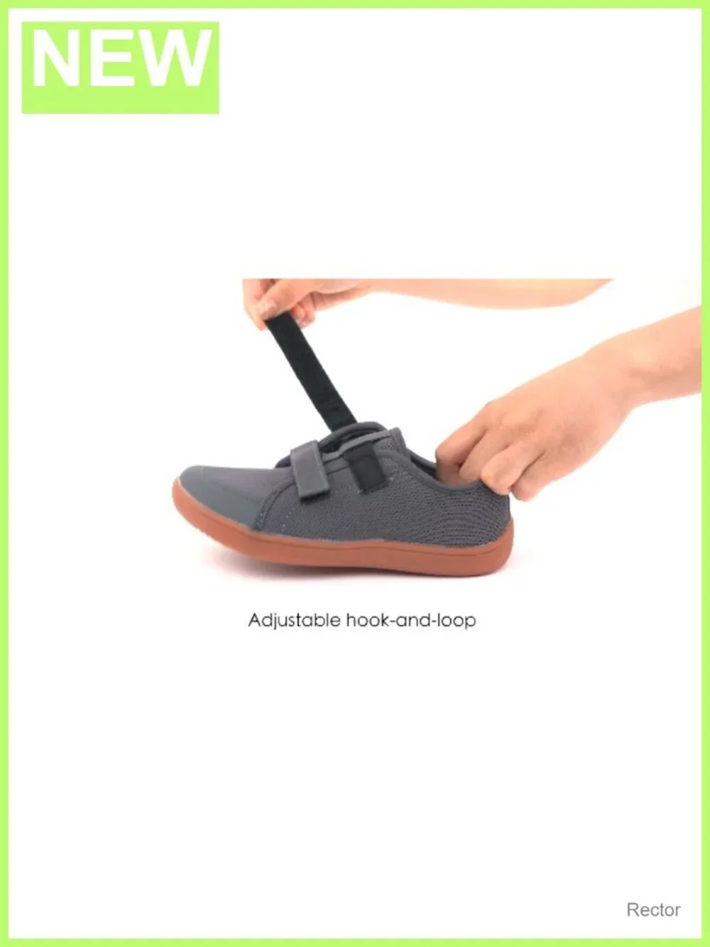 Toddler Kids Wide Barefoot Walking Shoes Hook & Loop Zero Drop